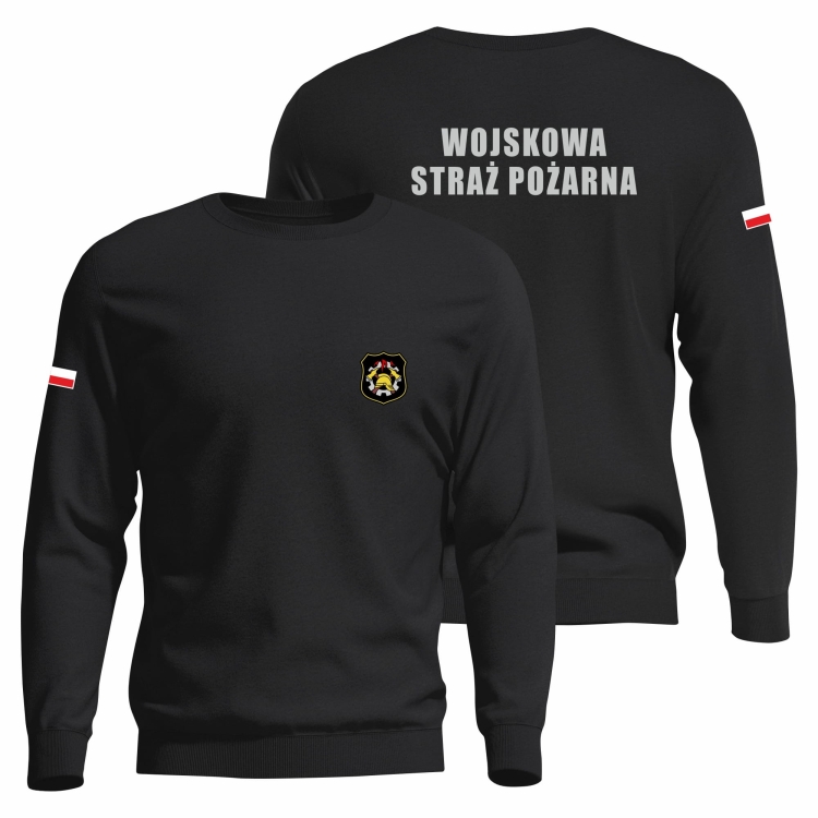 Bluza unisex WSP – Wojskowa Straż Pożarna czarna
