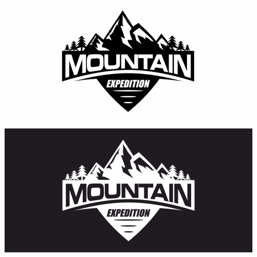 Naklejka Mountain Expedition na samochód – motyw przygody i podróży – idealna na maskę, drzwi lub szybę auta.