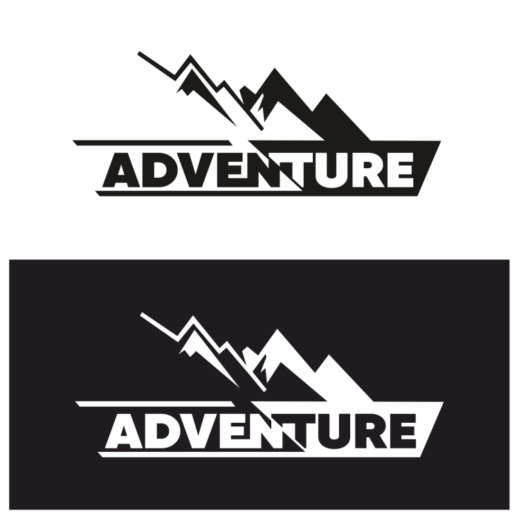 Naklejka Adventure laminowana – wodoodporna i odporna na UV – idealna na samochód, kamper, SUV lub przyczepę.