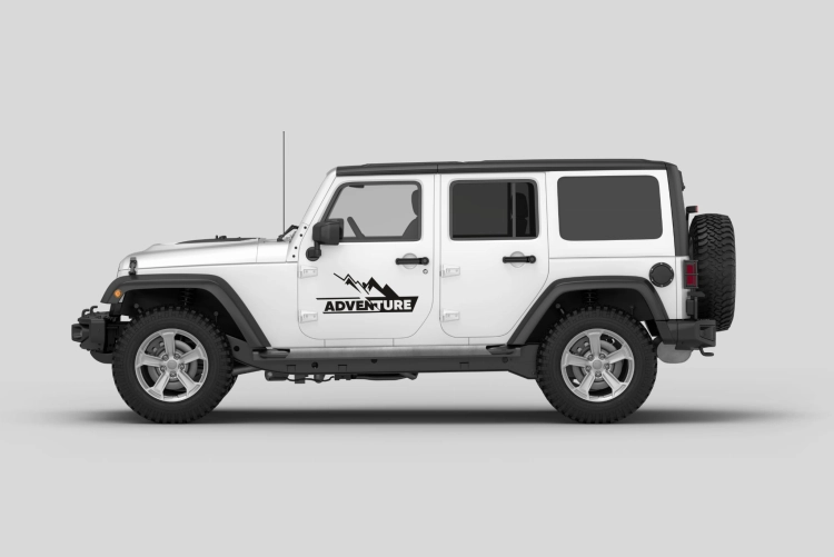 Naklejka Adventure outdoor – odporna na blaknięcie i ścieranie – żywe kolory nawet w trudnych warunkach.