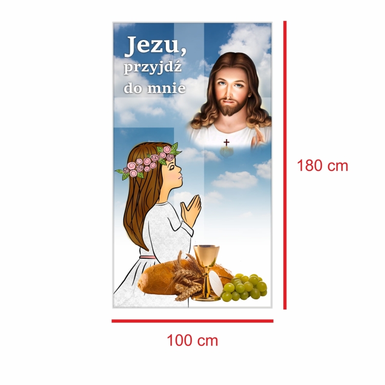 Baner Dekoracja na Pierwszą Komunie Świętą