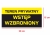 Teren prywatny wstęp wzbroniony naklejka 15 x 30