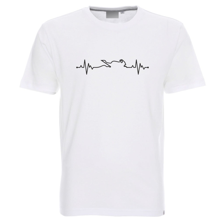 Motor ścigacz koszulka biała