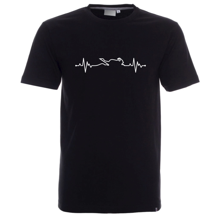 Motor motocykl ścigacz koszulka t-shirt czarny