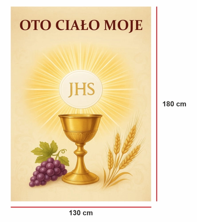 Baner Boże Ciało OTO CIAŁO MOJE