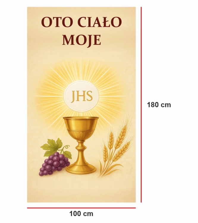 Baner Boże Ciało na ołtaż scene