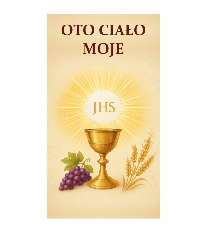 Baner na Boże Ciało OTO CIAŁO MOJE