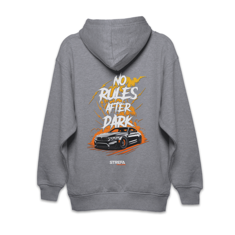 Szara bluza Oversize No Rules After Dark