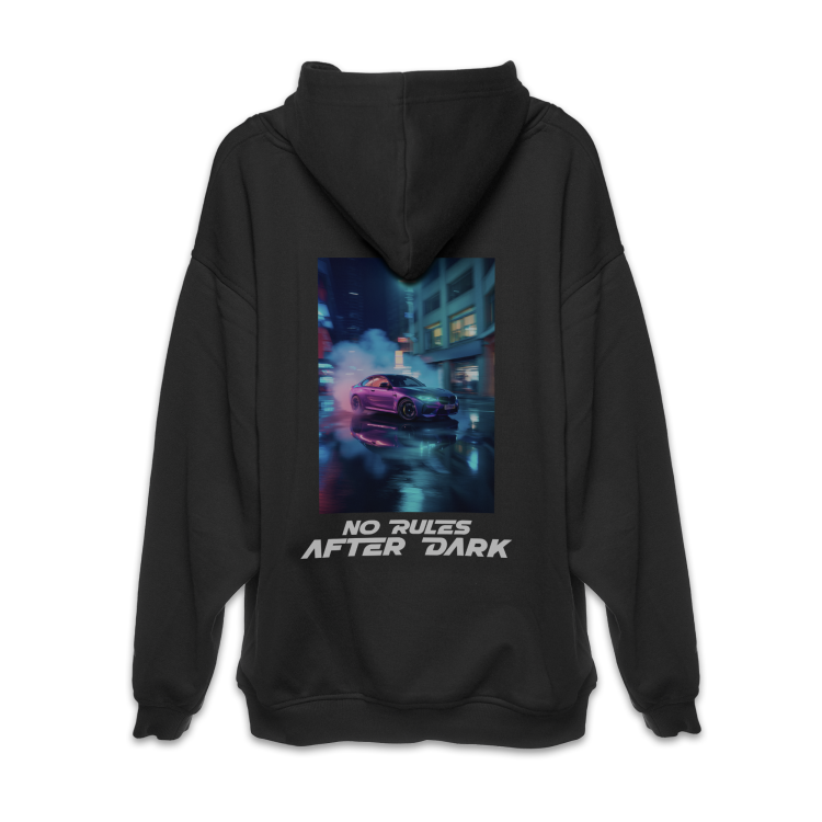 Czarna Bluza Oversize Pocket Rocket