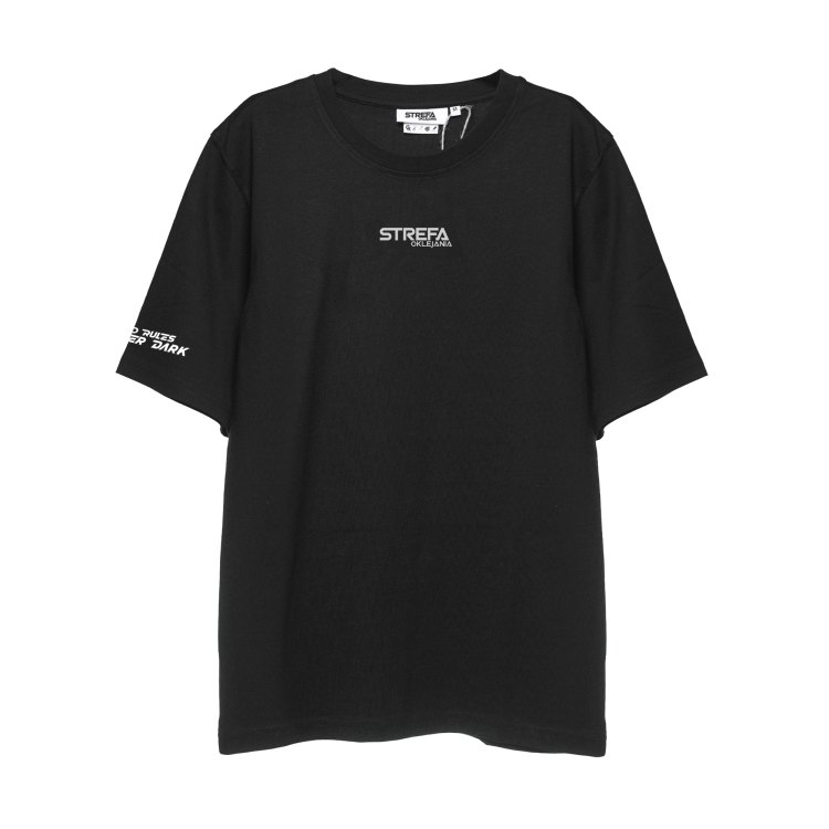 Koszulka Czarna Oversize Strefa Oklejania