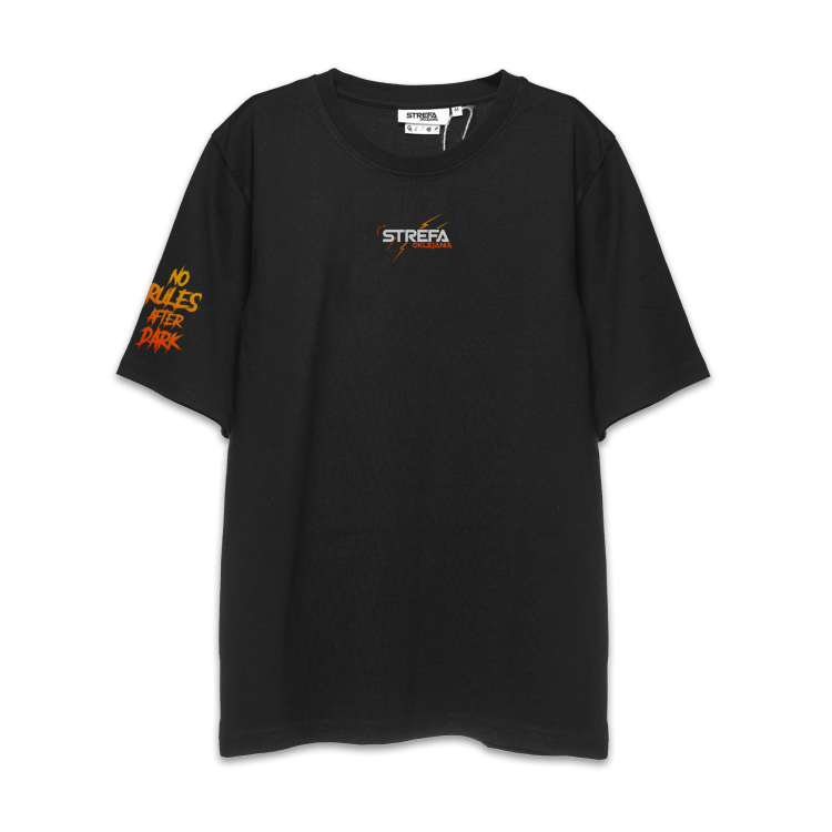 Koszulka Czarna Oversize Damska Wrapping