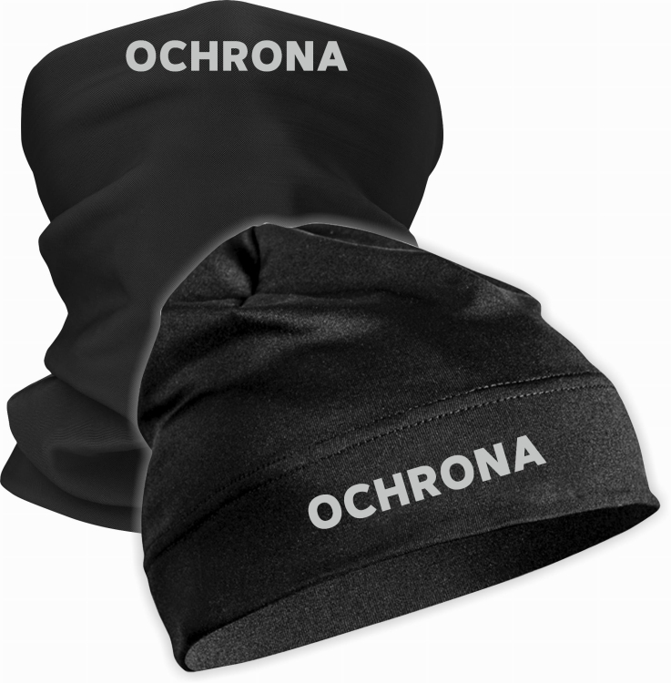 Zestaw czapka i komin ochrona