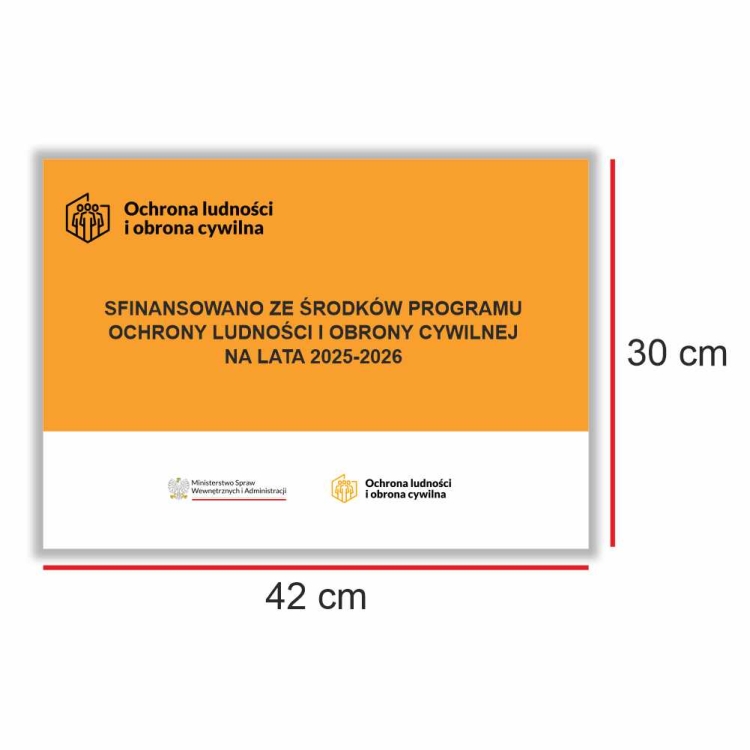 Tablica Ochrona ludności i obrona cywilna 2025–2026