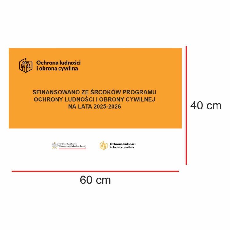 Oznakowanie projektu Ochrona ludności i obrona cywilna