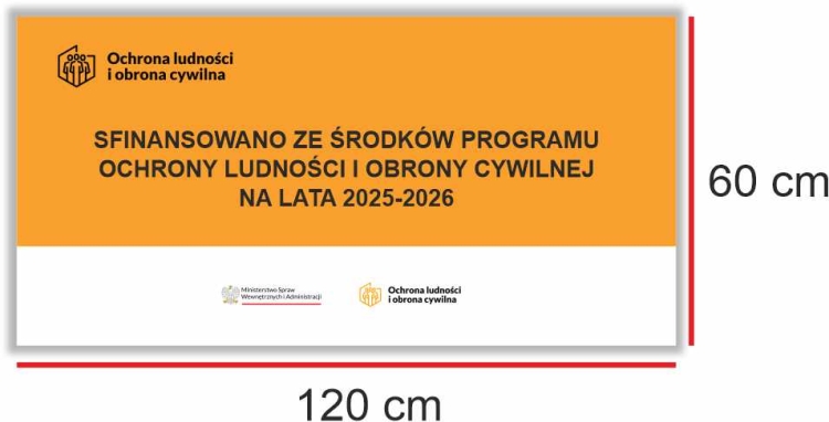 Wzór tablicy programu obrony cywilnej