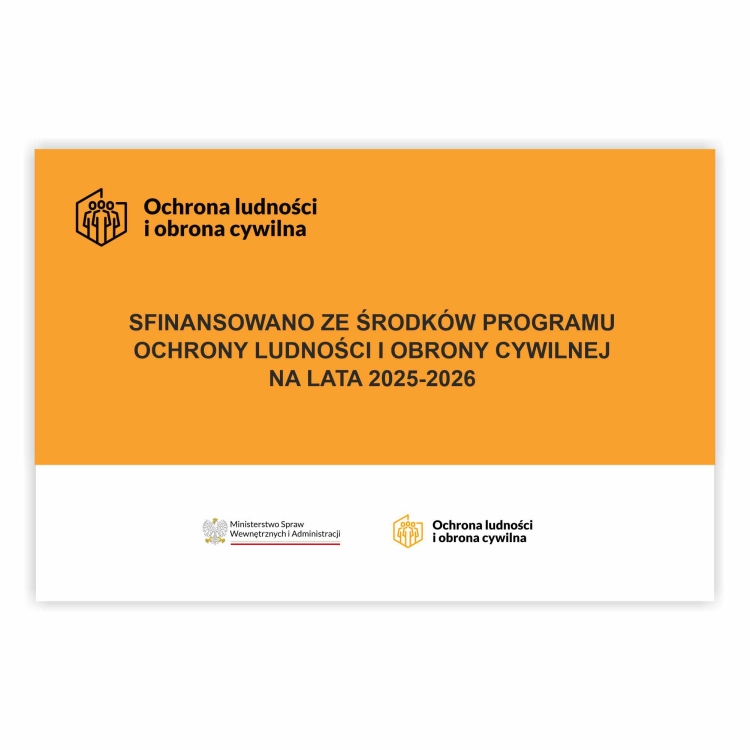 Tablica sfinansowano ze środków programu 2025–2026