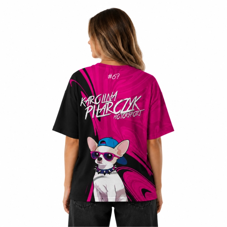 Karolina Pilarczyk Team #69 – szybkoschnąca koszulka sportowa unisex dla fanów motorsportu