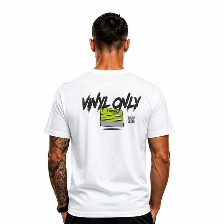 Bawełniana koszulka Vinyl Only dla pasjonatów motoryzacji