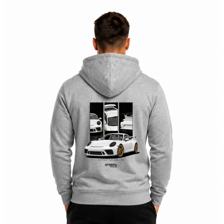 Motoryzacyjna bluza unisex z grafiką klasycznych samochodów