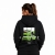 Motoryzacyjna bluza unisex z grafiką zielonego samochodu sportowego