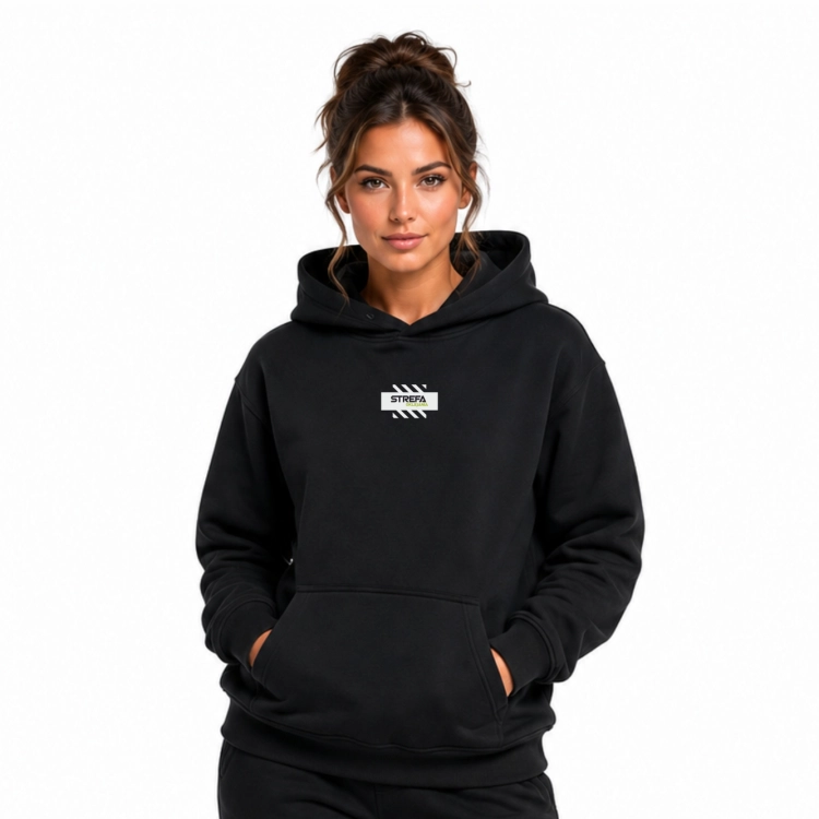 Czarna bluza Golden Horizon z logo Strefa Oklejania