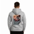 Road Legend – szara bluza z kapturem unisex z motoryzacyjnym nadrukiem
