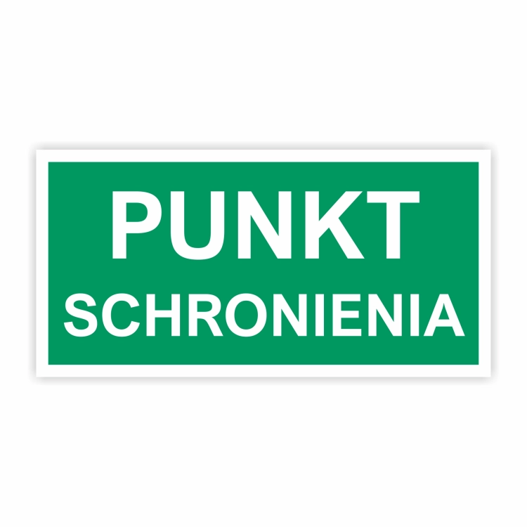 Punkt Schronienia – tablica 20x10 cm OLiOC