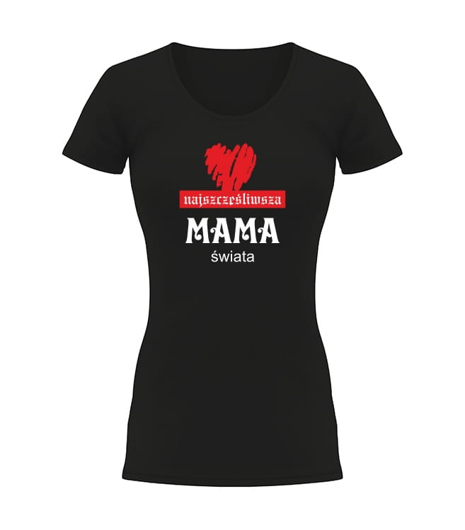 Koszulka damska Najszczęśliwsza mama