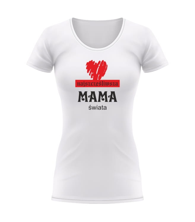 T-shirt najszczęśliwszej mamy