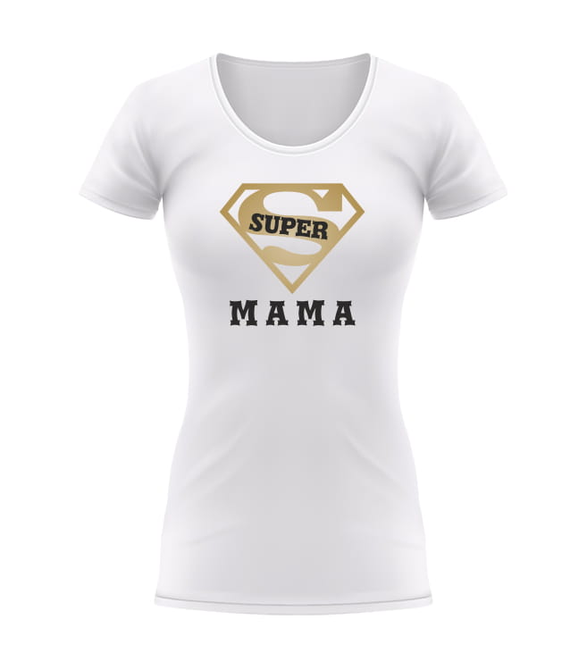 T-shirt damski Super Mama