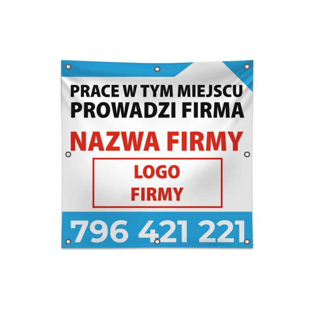 baner z logo firmy