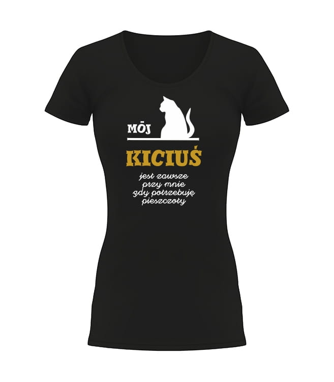 T-shirt damski mój kiciuś
