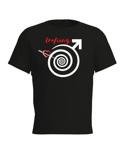 T-shirt męski trafiony
