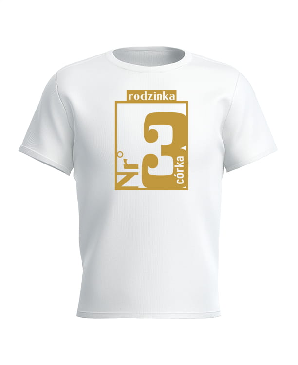 T-shirt dla dziewczynki rodzinka nr 3 córka