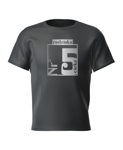 T-shirt dla dziewczynki rodzinka nr. 5 córka