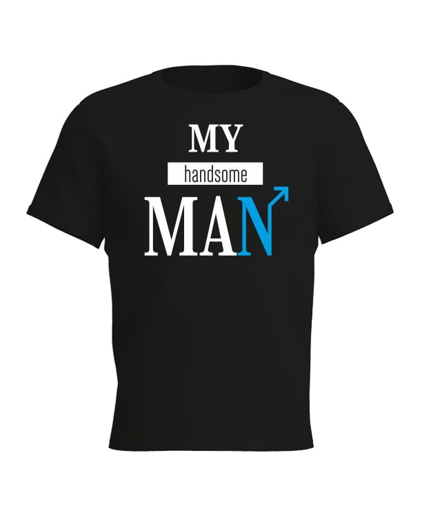 T-shirt męski my handsome man
