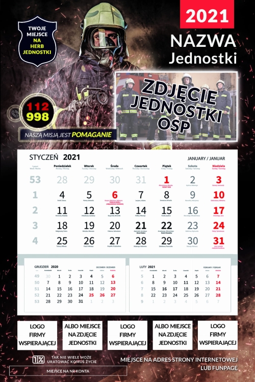 Kalendarz Młodzieżowa Drużyna Pożarnicza MDP