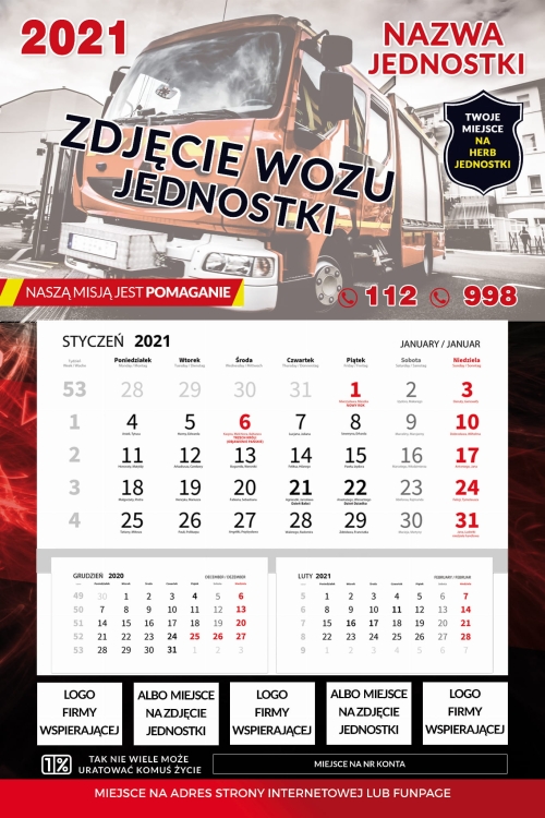Kalendarz Młodzieżowa Drużyna Pożarnicza MDP