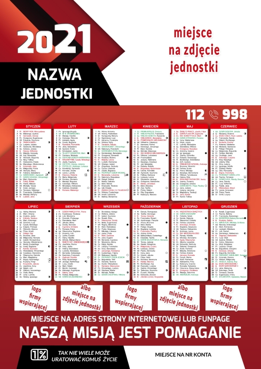 Kalendarz Młodzieżowa Drużyna Pożarnicza MDP