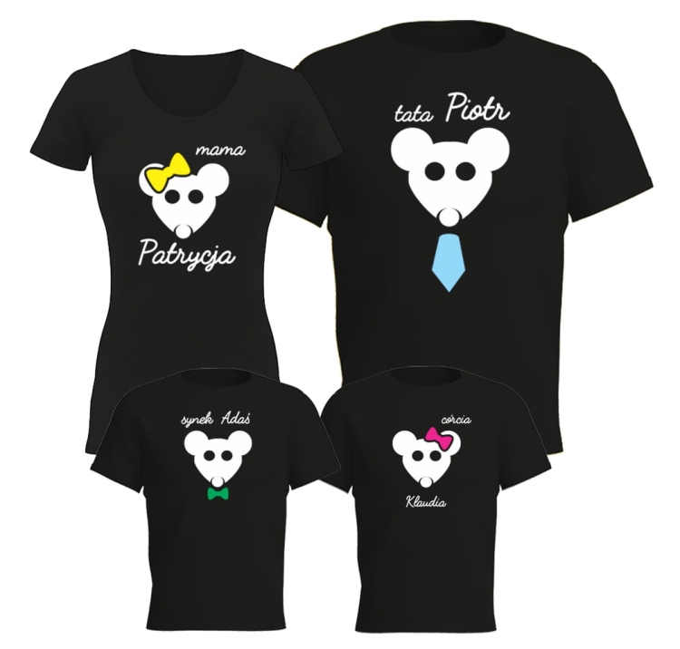 T-shirt Myszki dla rodziny