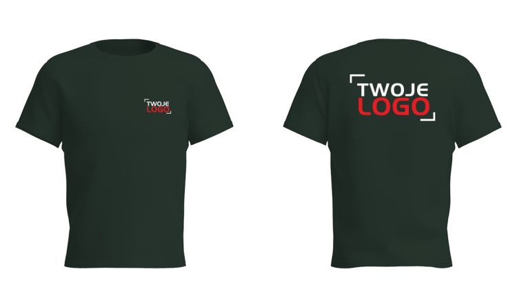 Koszulka z logo – nadruk na piersi