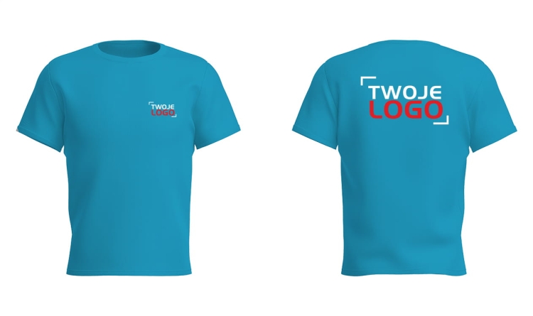 Koszulka z nadrukiem logo – odzież firmowa